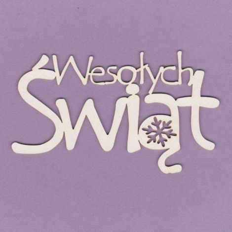 Tekturka Crafty Moly Napis G4 - Wesołych Świąt duży